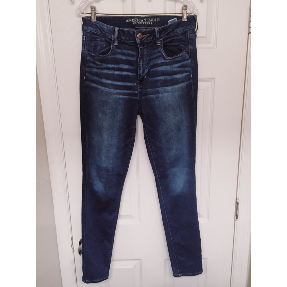 American Eagle mid-rise Super stretch dark denim